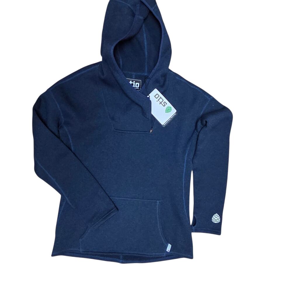 Stio Women's Sweetwater Fleece Hoodie Neck Zipper & Kangaroo pocket sz M NWT